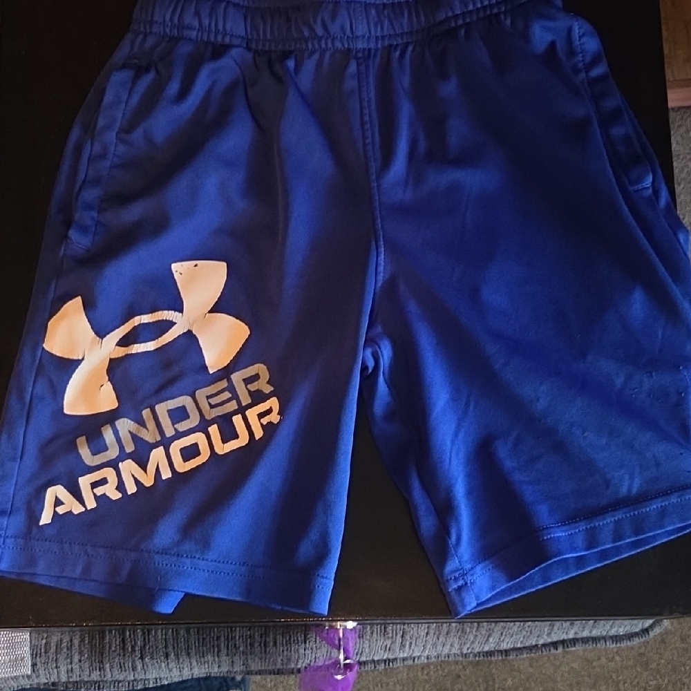 Under Armour Boy's Royal Blue Athletic Shorts